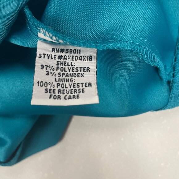 Sangria Womens Sheath Dress Cap Sleeve Knee Length Turquoise Size 12 Zip - Picture 9 of 9